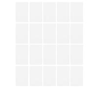 Tissting 20 Cartes NFC Blanc Reprogrammables NTAG215 85.5x54mm/3.37x2.13in, Compatibles Telephones IOS Et Appareils NFC Pour Partage Rapide Authentification Et Cartes De Visite