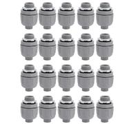 Tissting 20 Connecteurs de Conduit Étanches 1/2 Pouce NPT Nylon 6 - Raccord Non Métallique pour Câbles, pour Chantiers, Équipements de Réfrigération, Machines et Éclairage Extérieu
