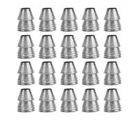 Tissting 20pcs Cales de Sécurité à Manche Rond pour Manche de Marteau en Acier, Jeu de Cales à Fendre, Cales Rondes en Métal pour Hache, Griffe, Marteau de Forgeron 8 Mm 10 Mm 11 Mm 13 Mm(8mm)