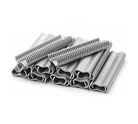 Tissting 2400 Pièces Pince à Anneau de Type M Pour Installation de Cages D'animaux - Clous en Métal Boucles de Clip de Fil de Poulailler Pour Oiseau Poulet Maille Cage Clôture Facile à Utiliser