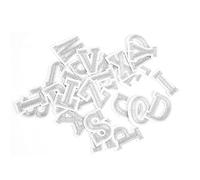 Tissting 26 Pcs Sticker Broderie Alphabet Fil Soie Outil Decoration DIY,Kit Complet Lettres en Tissu pour Couture Personnalisation Vetements Accessoires Maison Cadeau Creatif (Environ 4 cm de hauteur)