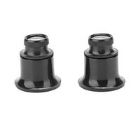 Tissting 2Pcs Loupe de Réparation Monoculaire, Loupe Monoculaire Portable 20X Jewelers Eye Magnifier Loupe d'Horloger Ensemble de Loupe Kit de Réparation de Lentille Outil pour Horloger, Bijoutier
