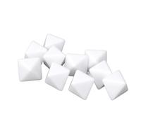 Tissting 30 Pièces Dés Vierges 16Mm/0.63 Pouces Blanc Bricolage Jeux de Société-Dés Polyédriques Personnalisables pour Enseignement Fabrication Amusante en Classe avec Surface Lisse Facile À Dessiner