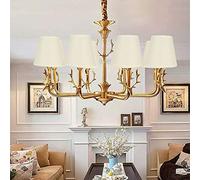 Tissting Abat-jour 6 Pièces, Abat-jour en Tissu de Lin de Couleur Crème de Remplacement pour Applique Murale E14 Lustre Décoration de La Maison