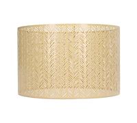 Tissting Abat-Jour évidé en Baril de Fer 25x16cm Or E27 E14 Universelle Bonne Couverture de Lampe de Dissipation Thermique Remplacement pour Lampes De Table, Lampadaires