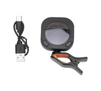 Tissting Accordeur Guitare Clip Rechargeable écran Couleur Rotatif 3.7V/10, Accordeur Prècis Pour Guitare Basse Violon Ukulélé 360° Rotatif écran LCD Grand écran Claire Portable (Noire)