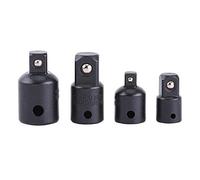 Tissting Adaptateur de Douille 4 pcs à Chocs Ensemble Réducteur Adaptateur Clé à Cliquet Conversion Tournevis à Chocs en Acier Au Chrome Vanadium 1/4" à 3/8", 3/8" à 1/2", 1/2" à 3/8", 3/8" à 1/4"