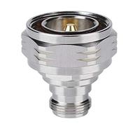 Tissting Adaptateur RF 7/16 DIN Mâle vers N Femelle Connecteur Droit, Prise L29 RG8 RG213 Câble Adaptateur Corps Laiton pour Équipements Communication Applications RF