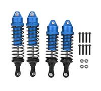 Tissting Amortisseurs métalliques en alliage d'aluminium, amortisseurs avant arrière, réglables, pour Traxxas SLASH 1/10 (Bleue)