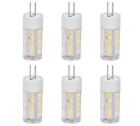 Tissting Ampoule LED G4, Ampoule LED 3 Couleurs de Lumière 220V avec Base Bi-Pin, 7W 64LED, PC et Céramique pour Éclairage de Bureau, Vitrine et Intérieur