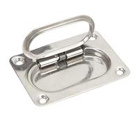 Tissting Anneau De Levage Affleurant En Acier Inoxydable 304 Pour Trappes De Bateau - Poignée De Traction Affleurante 76x57 mm/2.99x2.24 Pouces Pour Écoutilles Et Meubles De Maison