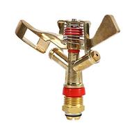 Tissting Arroseur de Jardin, Arroseur Oscillant Automatique 360° en Laiton avec Raccord 1/2 Pouce, Système d'Irrigation Économe en Eau pour Pelouse et Plantes