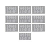 Tissting Autocollants Manucure Française 120 Pièces Double Formes Réutilisables - Créez Designs Ongles Personnalisés 0-11 Tailles 2.5cm/1inch Pour Art Nail Créatif