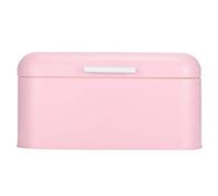 Tissting Boîte à Pain en Fer Rose 12"x7.9"x5.9" - Organisateur Rétro pour Cuisine, Mallette de Rangement, Récipient de Stockage D'aliments Secs