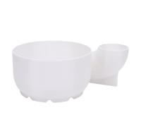 Tissting Bol à Fruits et Légumes avec Entrée d'Eau - Panier de Lavage Automatique de Cuisine pour Nettoyage Efficace Lavage Rapide et Drainage Sans Débris 15x23 cm / 5.9x9.1 pouces (Blanche)