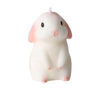 Tissting Bougie Parfumée Lapin Cire de Soja 3.5x2.4x2.4Pouces Décoration Mignonne-Bougie Parfumée Lapin en Cire de Soja pour Chambre à Coucher et Salle de Bain Cadeau d'anniversaire et Décoration