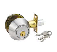 Tissting Bouton De Porte Avec Serrure À Clé Boule Ronde Pour Porte D'entrée Chambre Salle De Bains - Installation Facile En Quelques Minutes Avec Un Tournevis Convient Aux Portes De 3-5 Cm/1.2-2Pouces