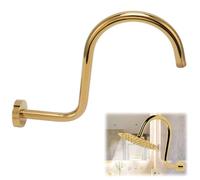 Tissting Bras de Douche Extension, Bras de Douche en S Acier Inoxydable Ajustable avec Bride 33.5cm pour Salle de Bain Moderne et Espaces Restreints