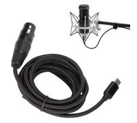 Tissting Câble Microphone USB-C vers XLR, Câble Audio USB-C vers XLR Femelle Haute Performance avec Conversion D/A pour Enregistrement Studio, Micro, Mixeur, 3m