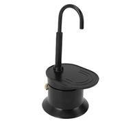 Tissting Cafetière à Tube Unique en Alliage D'aluminium, Mini Cafetière Expresso Sur Cuisinière pour Camping Voyage Maison (Noire)
