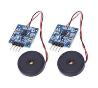 Tissting Capteur De Vibration Piezoelectrique, Module 2 Pcs Avec Sortie AD DO - Capteur De Frappe, Réglable Pour Interactions Électroniques