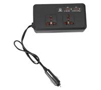 Tissting Car Power Inverter 12V to 220V 200W with 4 USB Ports and 2 AC Outlets Voltage Display,Compact Inverter for Smartphones Laptops Tablets Road Trips Camping and Emergency Use