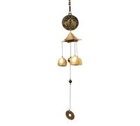Tissting Carillons Éoliens, Éléphant de Bon Augure Absorbant La Richesse Cloches de Carillon Éolien en Métal Vintage, Ornement Chinois Feng Shui Porte-Bonheur à Suspendre pour Porte-Bonheur