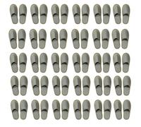 Tissting Chaussons Jetables, Pantoufles Antidérapantes en Lin à Bout Fermé, 30 paires, Jaune, pour Hôtel, Spa, Visite d'Invites, Homme et Femme