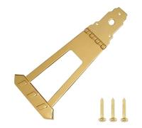 Tissting Chevalet De Guitare Jazz En Alliage De Zinc Chromé 6 Cordes (Or) | Conception En Alliage De Zinc Et Acier Pour Une Résonance Améliorée Du Corps De La Guitare Jazz