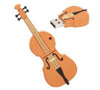 Tissting Clé USB, Conception en Forme De Violon 16 Go/32 Go/64 Go/128 Go, Clé USB De Stockage, Belle Clé USB pour Le Bureau Et la Maison(16GB)