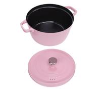 Tissting Cocotte En Fonte Émaillée 24cm Avec Couvercle Antiadhésive Multifonction