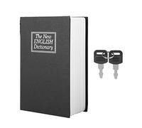 Tissting Coffre-Fort de Livre avec Serrure à Clé, 7,1 * 4,6 * 2,2 Pouces de Déviation, Dictionnaire Anglais Noir, Coffre-Fort, Coffre-Fort Caché avec 2 Clés pour l'argent, Les Bijoux et Le Passeport