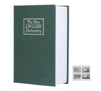 Tissting Coffre-Fort Livre Avec Serrure À Combinaison 18 X 12 X 5.5 Cm - Boîte De Rangement Discret Pour Objets De Valeur, Décoration Élégante Pour Bureau Ou Bibliothèque