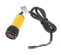 Tissting Commutateur Photoélectrique Infrarouge, Capteur Infrarouge Réglable E18-D80NK avec Détection d'Obstacle 3-80 cm, Diamètre 18 mm, Longueur du Fil 45.5 cm pour Robots et Lignes Industrielles