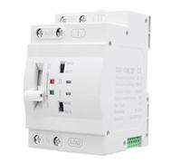Tissting Commutateur Transfert Automatique Double Alimentation SGQ1-63AE 2P 63A,Interrupteur de Changement pour Groupe Électrogène avec Matériau PC et Contacts Argent
