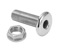 Tissting Connecteur Passe-Coque Bateau 3/8" 0.95cm Inox 316 | Raccord Évacuation Universel Fileté, Montage Facile Installation Marine Yacht
