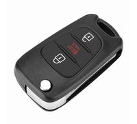 Tissting Coque Clé Voiture 3 Boutons, Étui de Protection pour Télécommande avec Lame Non Coupée, Compatible Soul