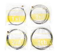 Tissting Cordes pour Contrebasse Professionnelles, Acier renforcé Durable 4 Cordes à extrémités nickelées pour Montage Facile sur Instruments de Musique