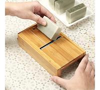 Tissting Coupe-Savon Réglable, Boîte à Savon en Bois Naturel avec Hauteur Réglable pour Fabrication de Savon et Décoration Maison, Outil Artisanal pour Cadeaux et Décoration