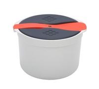 Tissting Cuiseur à Riz Pâtes ondes 2L avec Passoire Plateau Vapeur, Ensemble Ustensiles de Cuisson en PP pour ondes Petit Design Compact pour Petites Cuisines et Dortoi