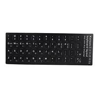Tissting des Autocollants de Clavier coréen, Un Autocollant de Clavier Mat avec Lettres Blanches, Accessoires pour Ordinateur Portable de 10 à 17 Pouces Ordinateur Portable
