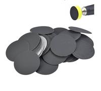 Tissting Disques de ponçage, Lot de 50 disques abrasifs avec crochet et boucle pour meulage et polissage, 5 granulométries pour bois, peinture, caoutchouc et plastique, Ponceuse orbitale