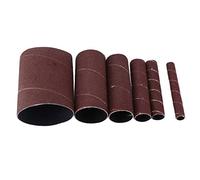 Tissting Ensemble de 6 Manchons de Ponçage Longue 115mm Grain 120 Ø 80mm 55mm 38mm 25mm 20mm 12mm Manchons Abrasifs Toilés pour Bois et Métaux