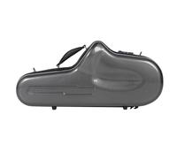 Tissting Étui pour Saxophone Alto à Coque Rigide avec Sangles réglables, étui de Transport Rigide en Plastique renforcé de Fibres à Motif écossais Noir avec Serrure pour Saxophone Alto MIB