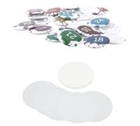 Tissting Films de Protection pour Badges, 100 Pièces Transparents Films Protecteurs PVC Durable Contre Les Rayures pour Badges Magnétiques et Boutons Épingles pour Cadeaux DIY et Souvenirs