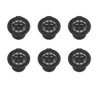 Tissting Filtre à Café Réutilisable Rechargeable, 6 Pièces Paniers Filtres en Acier Inoxydable 304 et Plastique pour Machine à Capsules de Café