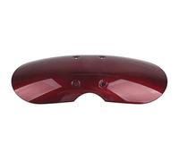 Tissting Garde Boue Moto Avant Court, Protection Anti-Éclaboussures Couvre Aile Court Design Personnalisé Noir Rouge Blanc Argent Compatible T100 2001-2016 (Rouge)