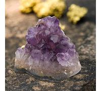 Tissting Géode d'Améthyste, Magnifique Sculpture en Cristal Naturel pour Décoration Feng Shui, Cluster de Pierres Précieuses Violet pour Maison, Jardin, Hôtel, Restaurant
