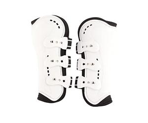 Tissting Guêtres de Tendon Avant de Cheval, Équipement de Protection de Jambe en néoprène et PU et Respirant réglable pour l'entraînement équin d'équitation de Saut (L)