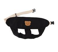 Tissting Harnais de Sécurité pour Chaise Bébé Portable, Ceinture Ajustable en Longueur avec Verrou Sécurisé en Polyester Doux pour Enfants de 0 à 3 Ans, Sièges Haute Chaise Repas à (Noir)